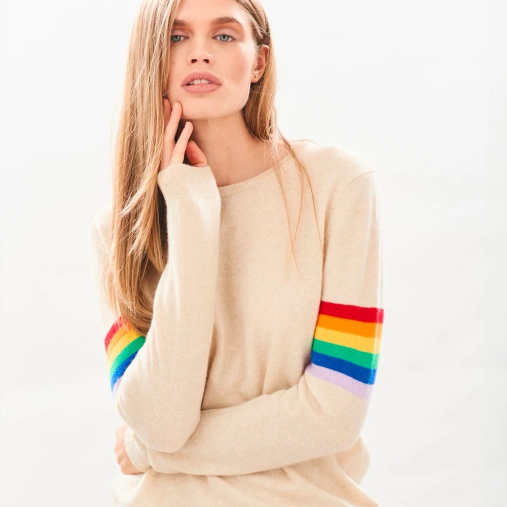 Jumper 1234 Rainbow Sleeve Cashmere Sweater